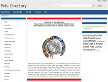 Tablet Screenshot of petsdirectories.net